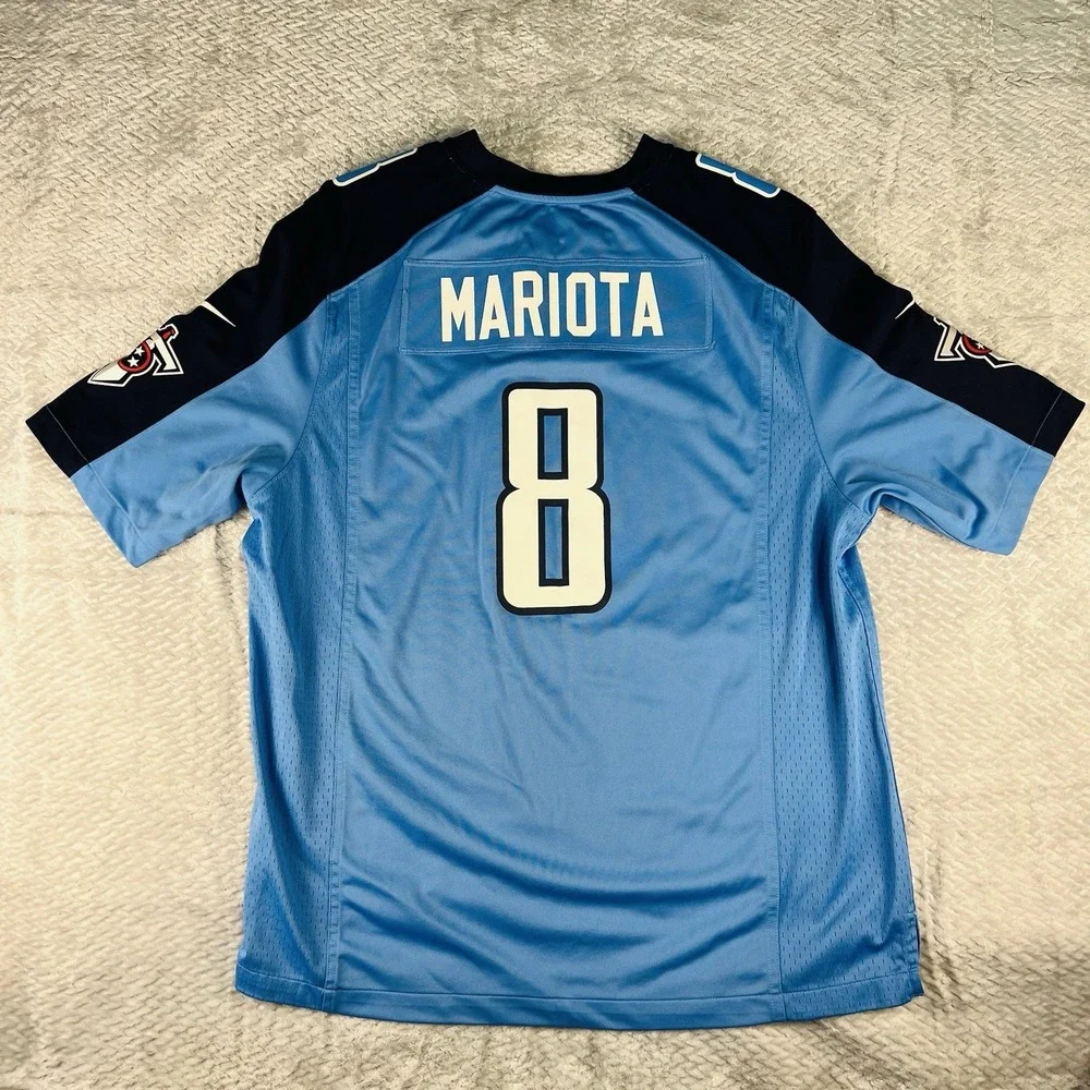 Nike Tennessee Titans Mariota #8 Jersey XL On Field Blue NFL